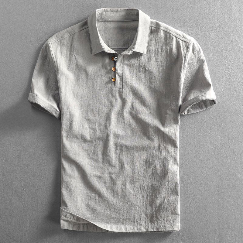 Plus linen polo