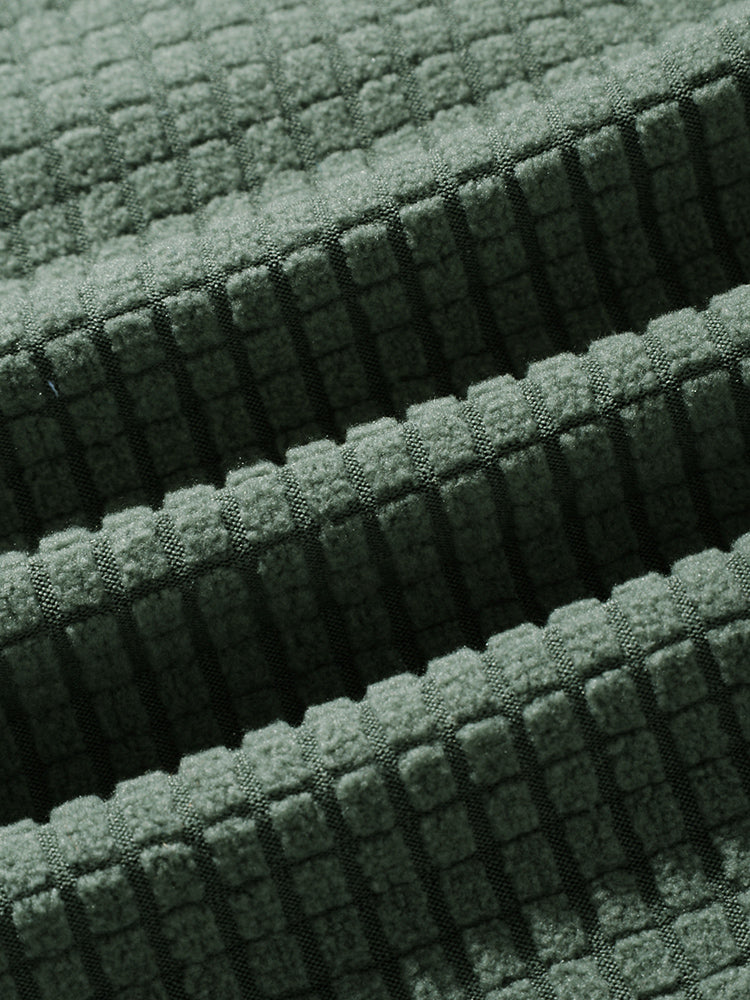 Henley overhemden met wafel revers Hoooyi