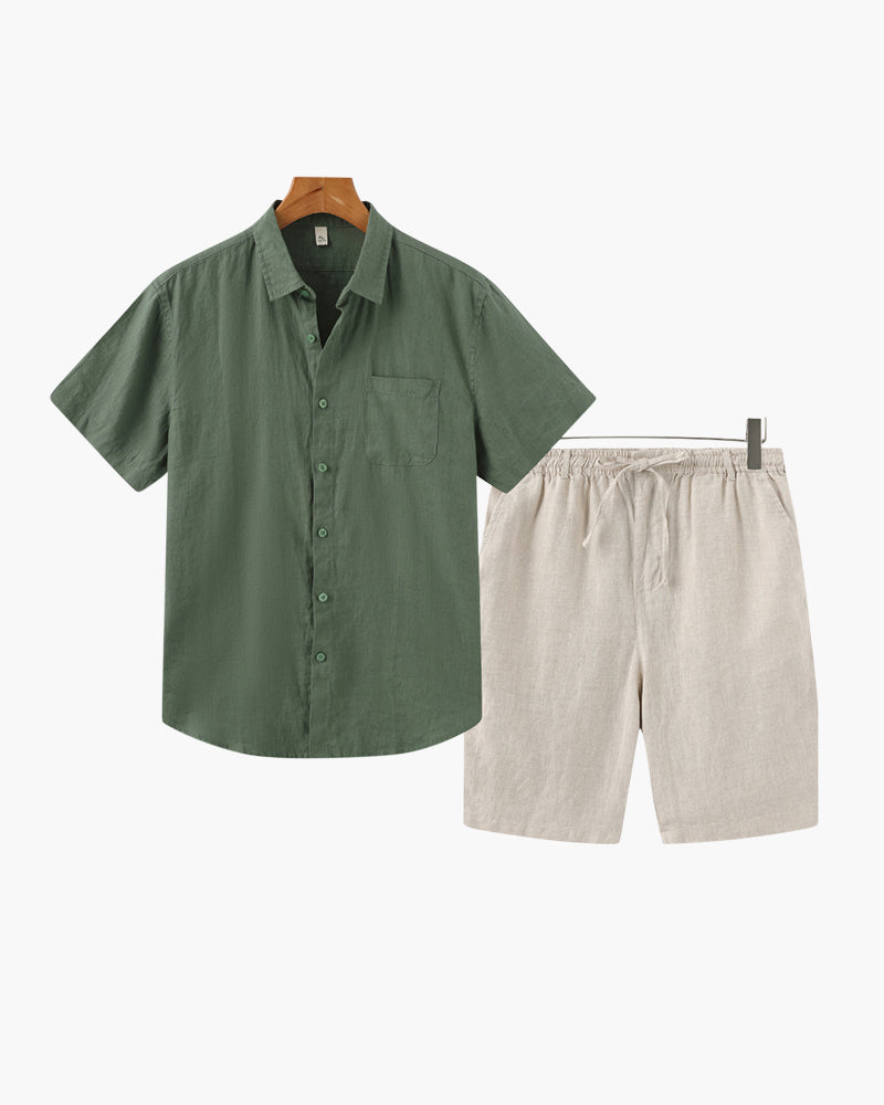 Linen set (with shorts)