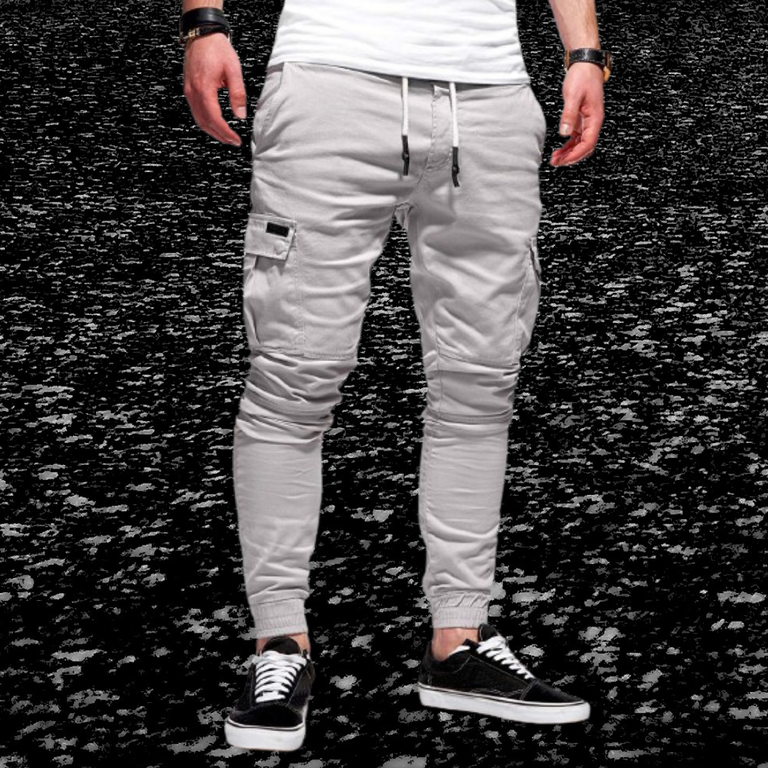 Daniel | Casual sports trousers with patch pockets